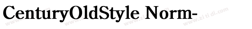 CenturyOldStyle Norm字体转换